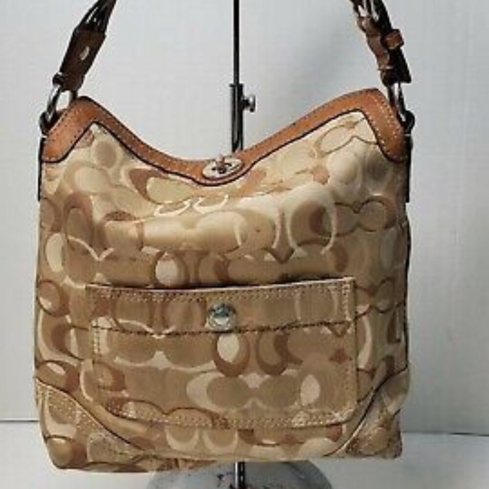 Euc Rare Coach Chelsea Optic Handbag Satchel Purse
